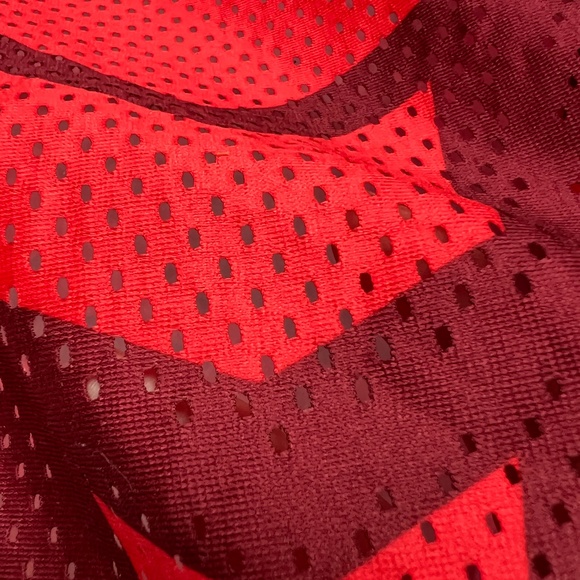 Nike Pro Combat Shirt Dri Fit Youth Sz Medium Hypercool Red Black Gray Fitted - Picture 4 of 8